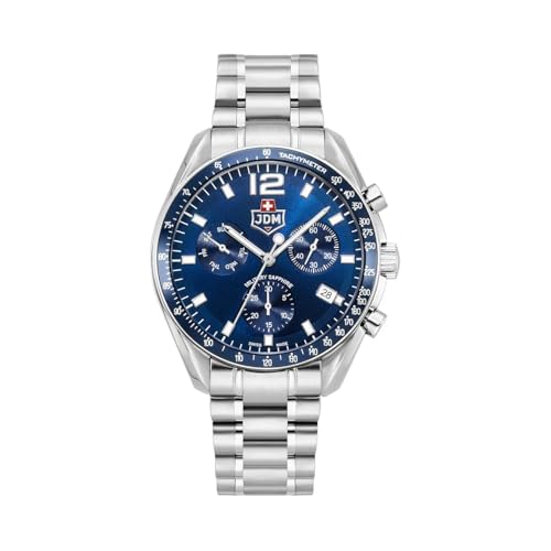 JDM Millitary Herren Analog Uhr mit Edelstahl Armband JDM-WG021-02 von JDM Millitary