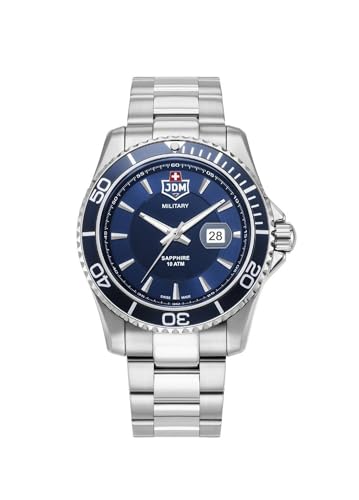 JDM Millitary Herren Analog Uhr mit Edelstahl Armband JDM-WG022-01 von JDM Millitary