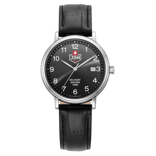 JDM Millitary Herren Analog Uhr mit Leder Armband JDM-WG026-01 von JDM Millitary