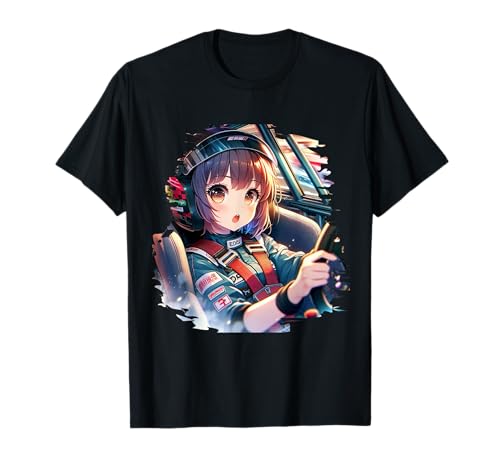 JDM Girl Race Car Anime Drift Girls Love Drifting Japanisch T-Shirt von JDM Race Car Anime Drift Girls Love Drifting