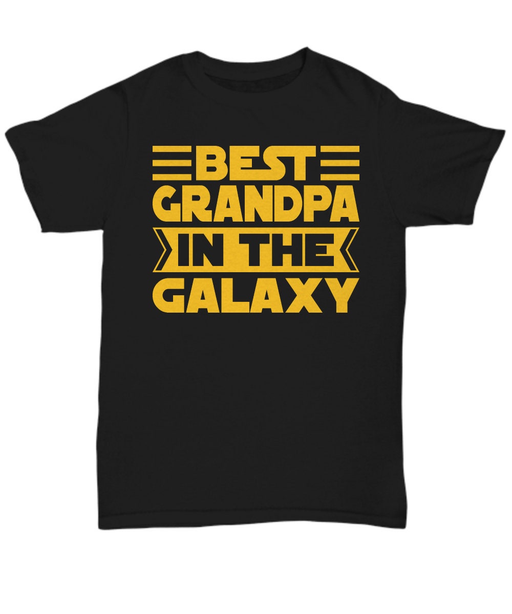 Opa T-Shirt, Geschenke, Geschenk Für Opa, Bester in Der Galaxie, Schwarzes Shirt, Geburtstagsgeschenk Vatertagsgeschenk von JDMCREATIVEMUGS