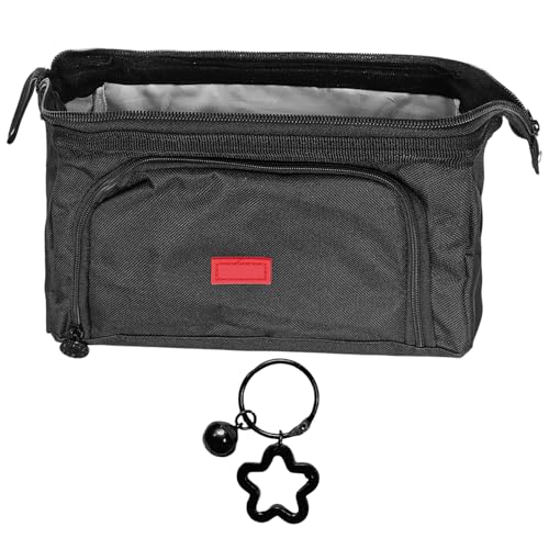 1 Federmäppchen Mit Großem Fassungsvermögen Und 1 Schlüsselbund, Tragbares Federmäppchen, Aufbewahrungstasche Für Schreibwaren, Multifunktions-Federmäppchen. von JDNFKG