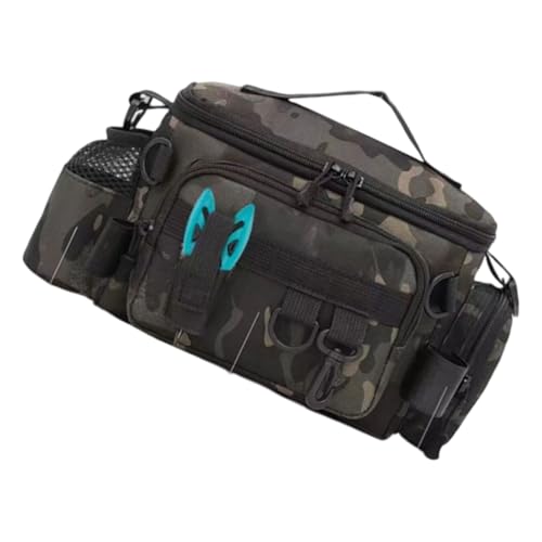 JDNH Angelausrüstungs-Organizer, große Kapazität, Oxford-Stoff, Angelausrüstungstasche, mehrere Taschen, Köder, Ausrüstung, Umhängetasche, Outdoor, tragbar, mehrere Taschen, I, Einheitsgröße von JDNH