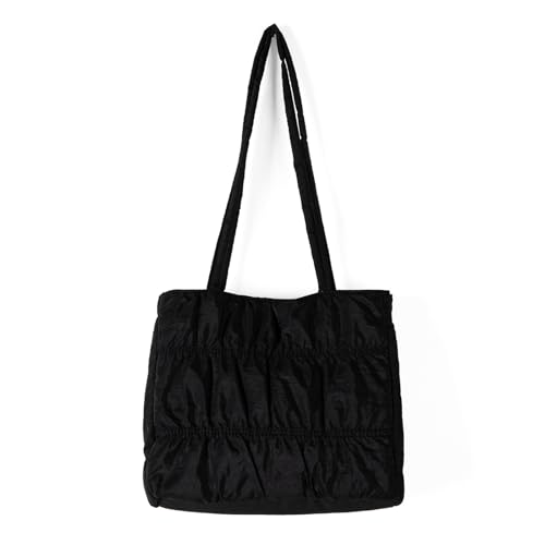 JDNH Große Kapazität Unterarmtasche für Frauen Plissee Schultertasche Stilvolle Achsel Pendeln Einkaufen Frauen Schulter Große Kapazität Achsel Plissee Handtasche Einfache Unterarm, Schwarz , One Size JDNH Große Kapazität Unterarmtasche für Frauen Plissee Schultertasche Stilvolle Achsel Pendeln Einkaufen Frauen Schulter Große Kapazität Achsel Plissee Handtasche Einfache Unterarm, Schwarz , One Size von JDNH