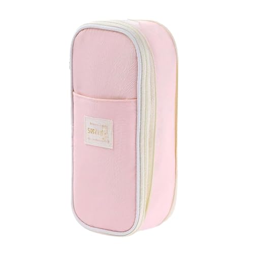 JDNH Großes Federmäppchen, hohe Kapazität, Stifttasche, mehrere Fächer, Stift-Organizer, Reise-Make-up-Tasche für Büro, Schule, Reisen, mehrschichtiges Oxford-Federmäppchen, D von JDNH