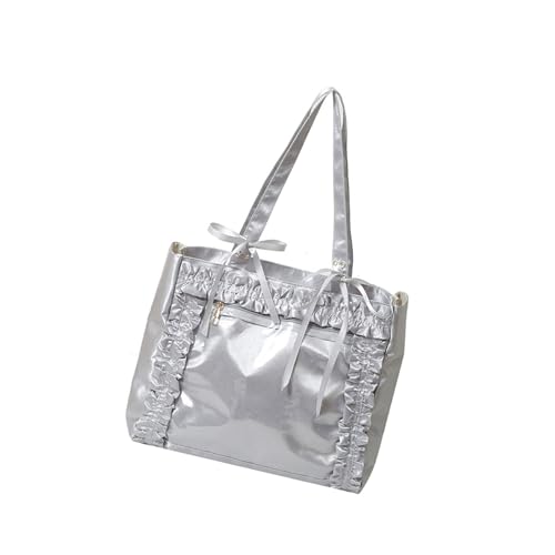 JDNH Itabag Transparente Umhängetasche, modische Itabag mit Sichtfenster für Nadeln, Anime-Display, Toted Handtasche für Frauen und Mädchen, Geschenke Ita Shoulder, silber, One Size von JDNH
