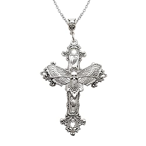 JDNH Kreuz Anhänger Halskette Kreuz Choker Gothic Halsketten Anhänger Choker Party Zubehör für Frauen Mädchen Fledermaus Halskette, Einheitsgröße, Wie beschrieben, Wie beschrieben JDNH Kreuz Anhänger Halskette Kreuz Choker Gothic Halsketten Anhänger Choker Party Zubehör für Frauen Mädchen Fledermaus Halskette, Einheitsgröße, Wie beschrieben, Wie beschrieben von JDNH