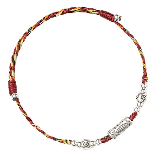 JDNH Trendiger Kois-Anhänger, handgewebt, bunte Schnur, handgearbeitete Armreifen, Schmuck, Ornament für Damen, verstellbar, Einheitsgröße, Wie beschrieben JDNH Trendiger Kois-Anhänger, handgewebt, bunte Schnur, handgearbeitete Armreifen, Schmuck, Ornament für Damen, verstellbar, Einheitsgröße, Wie beschrieben von JDNH
