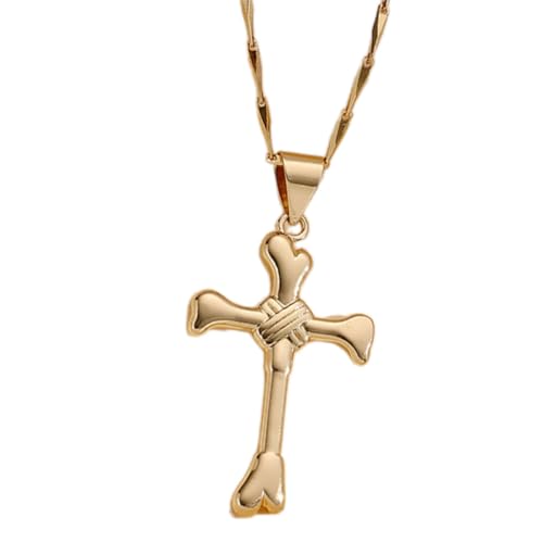 JDNH Verstellbare Kette, Kreuz-Anhänger, Halskette, Accessoire für Damen und Herren, Kupfer, vielseitiges Mode-Accessoire, verstellbare Halskette, K, Wie beschrieben, Wie beschrieben von JDNH