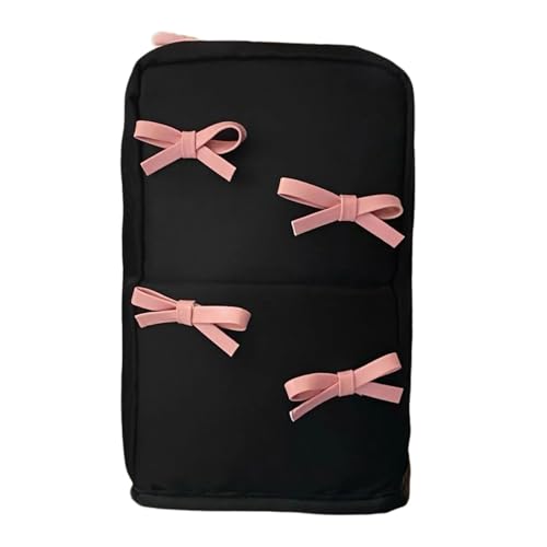Kosmetiktasche für Reisen, bezaubernde Schleifen, Akzente, mehrere Taschen, geräumiges Innenfutter, Make-up-Zubehör, organisiert für Frauen-Make-up Kosmetiktasche für Reisen, bezaubernde Schleifen, Akzente, mehrere Taschen, geräumiges Innenfutter, Make-up-Zubehör, organisiert für Frauen-Make-up von JDNH