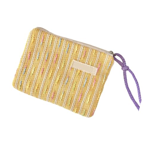 Tragbare Lippenstift-Kosmetiktasche, Kulturbeutel, hält Ihre Make-up-Sammlung ordentlich und zugänglich, für stilvolle Frauen, Mehrzweck-Make-up-Tasche, gelb, Mass Beauty von JDNH