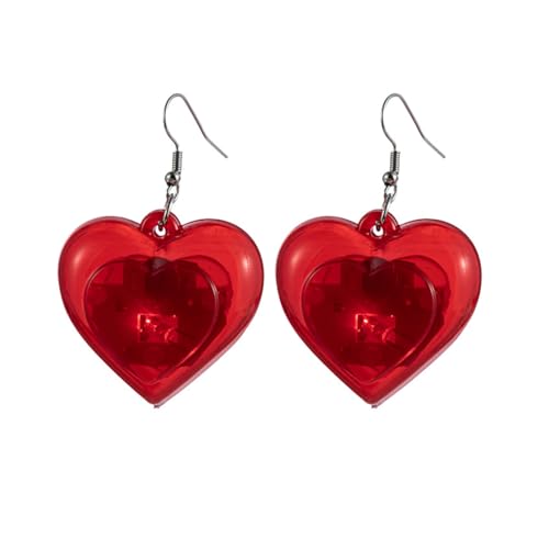 Valentinstags-Herz-Ohrringe, einfache LED-Lichter, Herz-Anhänger, Schmuck, modisch, kleine Creolen, LED-Lichter, baumelnd, Hochzeit, Party, Festival, Schmuck, Geschenk, Einheitsgröße, Wie beschrieben Valentinstags-Herz-Ohrringe, einfache LED-Lichter, Herz-Anhänger, Schmuck, modisch, kleine Creolen, LED-Lichter, baumelnd, Hochzeit, Party, Festival, Schmuck, Geschenk, Einheitsgröße, Wie beschrieben von JDNH