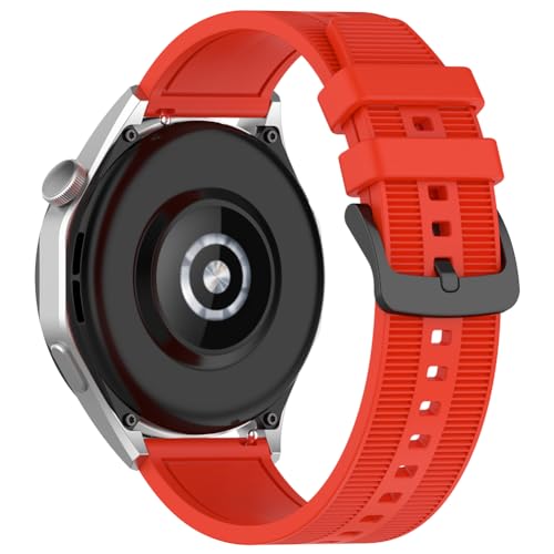 Silikon Uhrenarmbänder verstellbares Ersatz Sportuhrenarmband 22 mm Schnellverschluss Ersatzbänder Smart Watch Armband Armband for Huawei Watch GT4 for Samsung Galaxy Watch 3 von JDXFENG