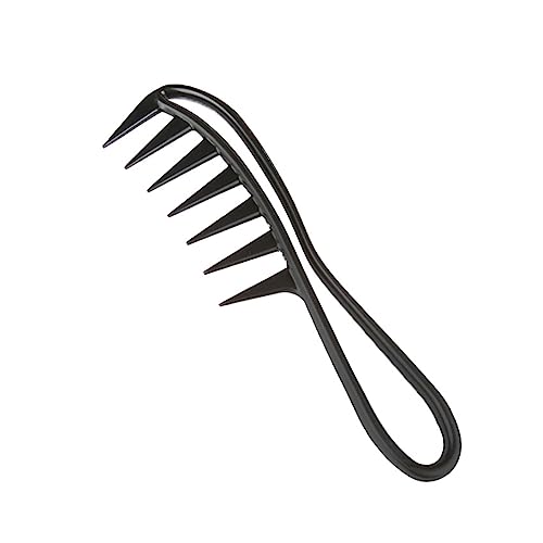 Breite Zahnkämme, Haarkamm Breiter Zahnkamm Professioneller Friseur Kamm Antistatischer grob Kamm Haarstyling Lockenkamm für Home Salon Friseurkamm Frauen Männer (Schwarz) von JDXun