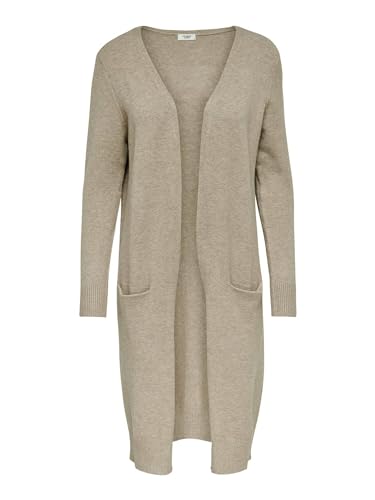 JDY Damen Strickjacke Only Cardigan Weste Casual Strickjakce, Farben:Beige, Größe:38 von JDY NOOS