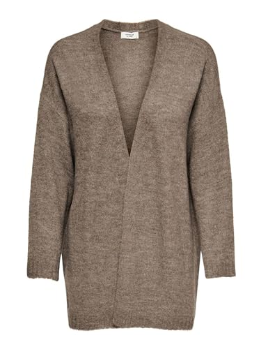 JDY NOOS Damen offene Strickjacke Only Cardigan KNT Casual Weste, Farben:Hellbraun, Größe:38 von JDY NOOS