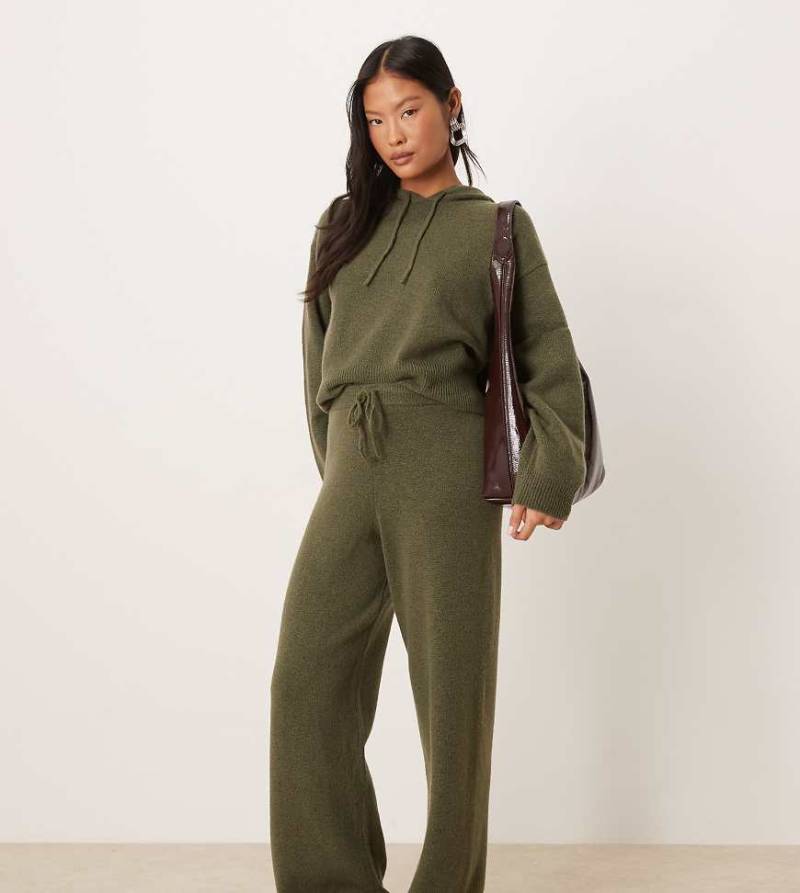 JDY Petite - Strickhose in Khaki, Kombiteil-Grün von JDY Petite