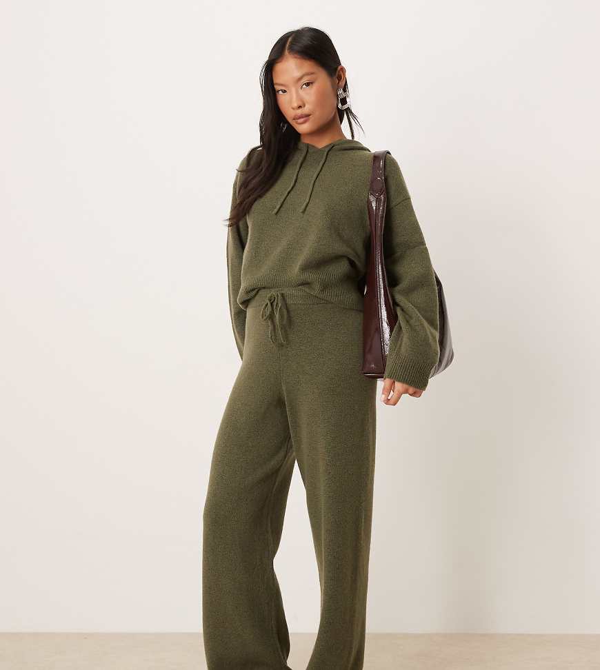 JDY Petite - Strickhose in Khaki, Kombiteil-Grün von JDY Petite