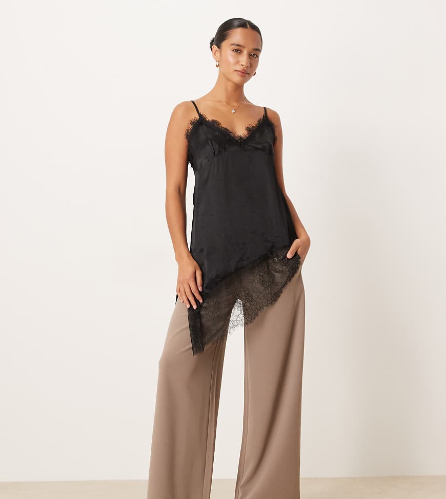 JDY Petite - Weit geschnittene Hose in Treibholzgrau von JDY Petite