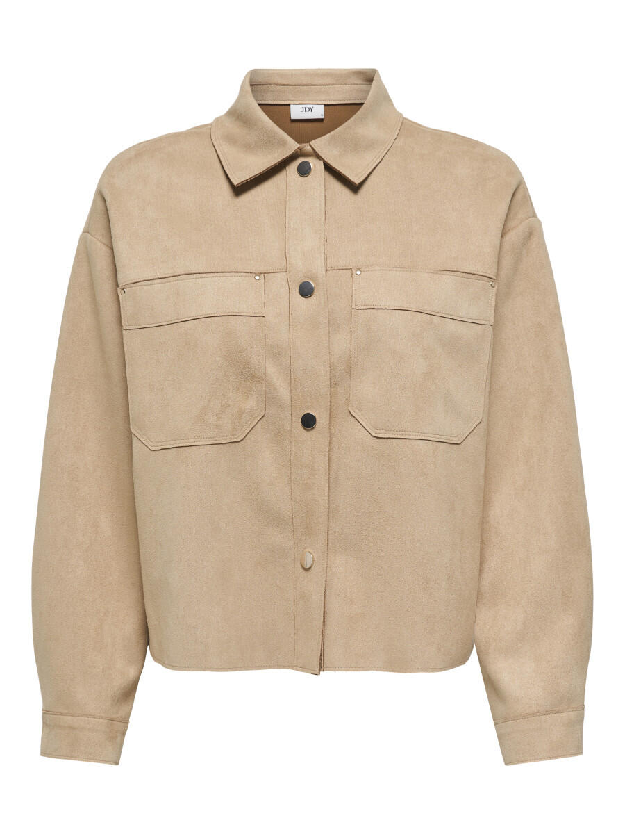 JDY - Bluse in Wildlederoptik - Jdyjulle weiß - Gr. - M von JDY