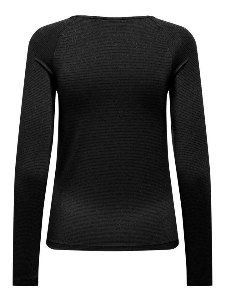 JDY Blusentop JDYKAISER L/S GLITTER O-NECK TOP JR von JDY