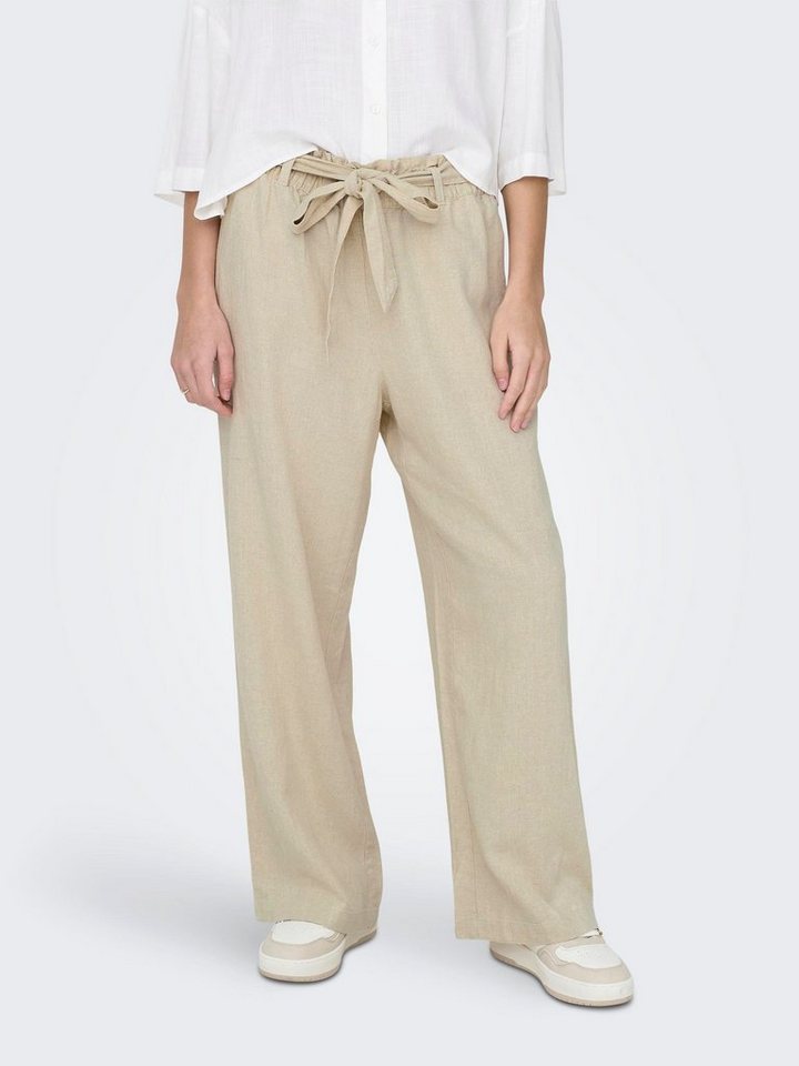 JDY Culotte JDYSAY MW LINEN BELT PANT WVN NOOS Sommerhose mit Leinen von JDY