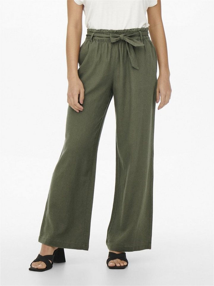 JDY Culotte JDYSAY MW LINEN BELT PANT WVN NOOS Sommerhose mit Leinen von JDY