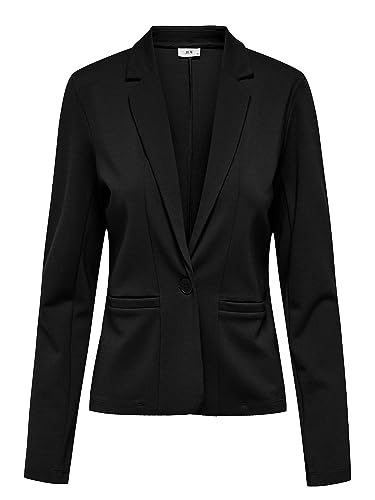 JdY Damen Jacke Blazer JDYPretty Damensakko mit Knopfverschluss 15306508 Black L von JdY