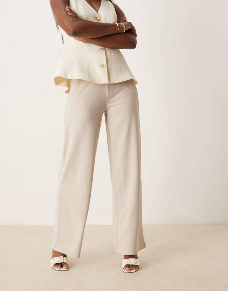 JDY - Elegante Hose in Beige mit weitem Bein-Weiß von JDY