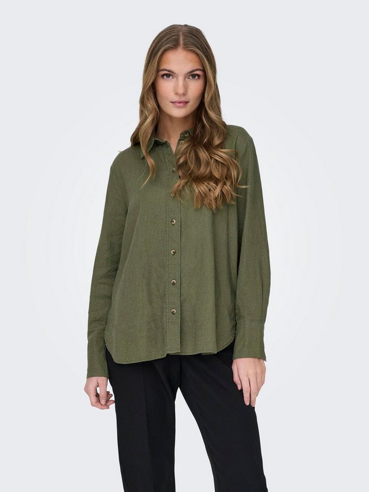 JDY Hemdbluse JDYSAY L/S LINEN LOOSE SHIRT WVN NOOS von JDY