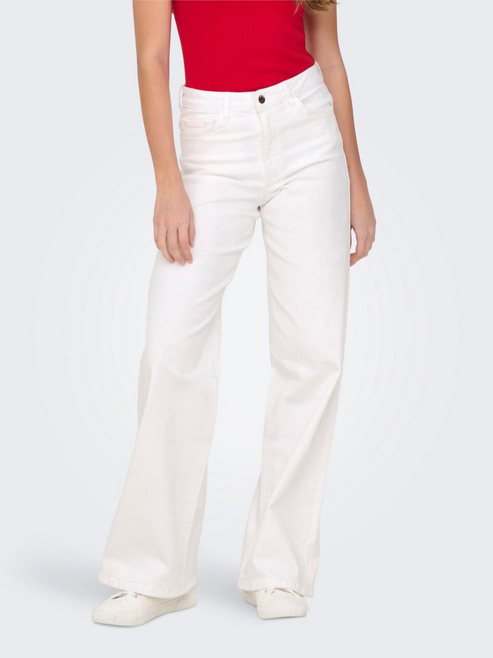 JDY High-waist-Jeans JDYFELINA-FINA HW WIDE WHITEJNS DNM NOOS von JDY