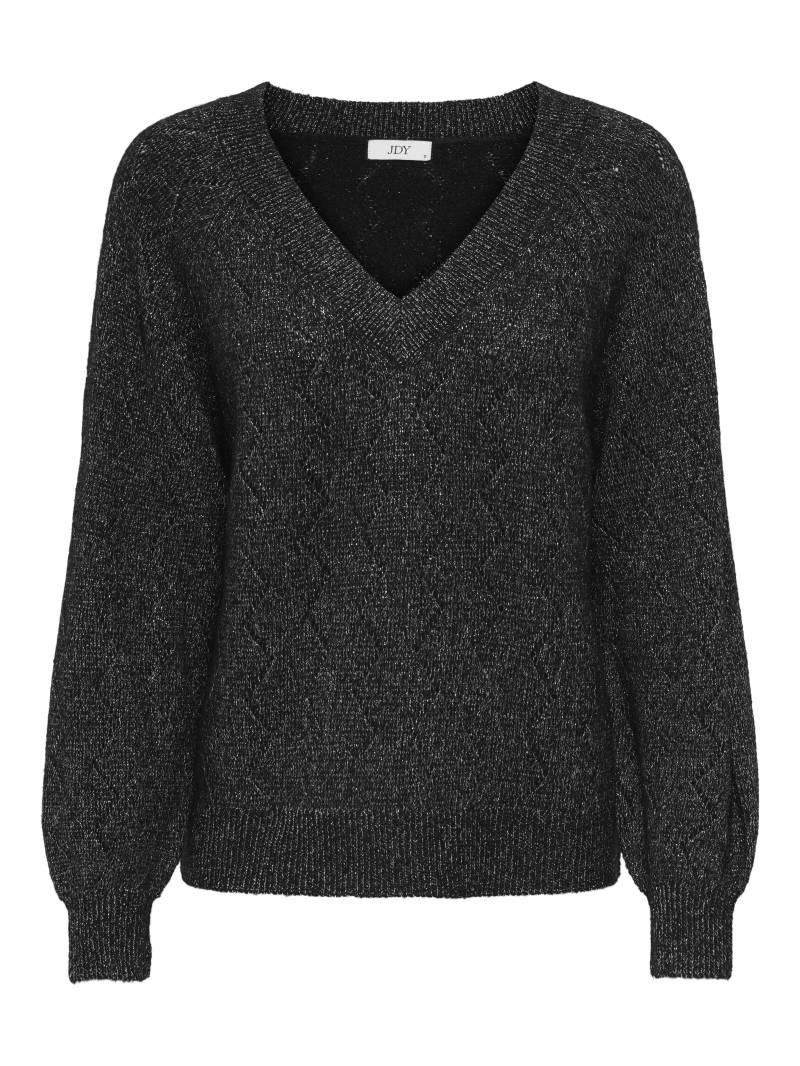 JDY - JDYASPEN LIFE L/S V-NECK PULLOVER KNT black - Gr. - S von JDY