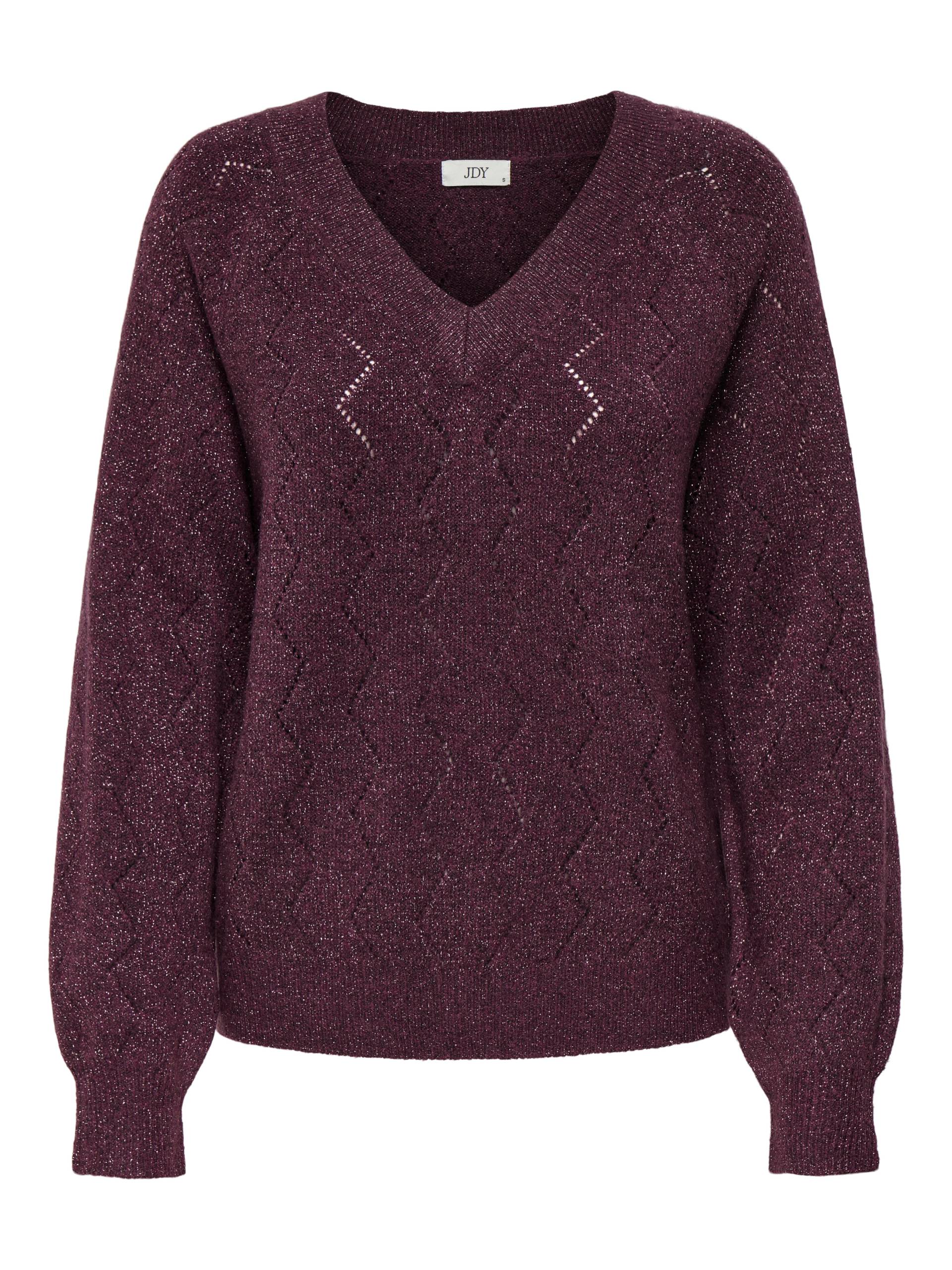 JDY - JDYASPEN LIFE L/S V-NECK PULLOVER KNT fig - Gr. - L von JDY