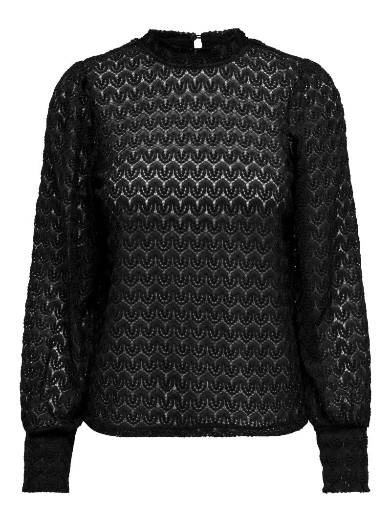 JDY - JDYAVERY L/S LACE TOP JRS NOOS black - Gr. - XS von JDY