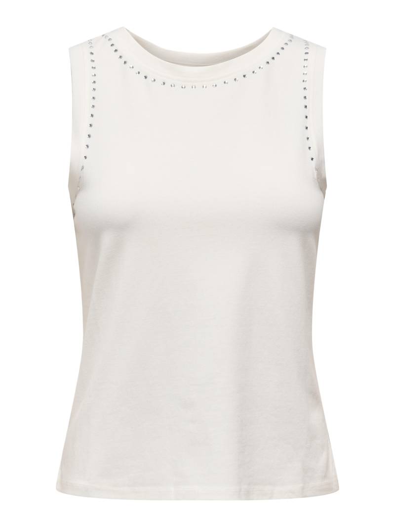 JDY - JDYBETH S/L STUD TANK TOP JRS cloud dancer - Gr. - L von JDY