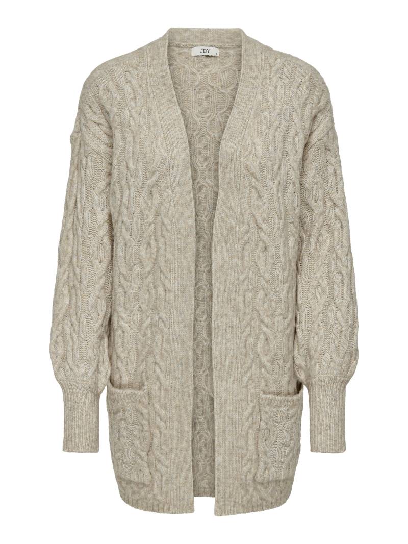 JDY - JDYBLISS LS OPEN LONG CABLE CARDIGAN KNT oatmeal - Gr. - XL von JDY