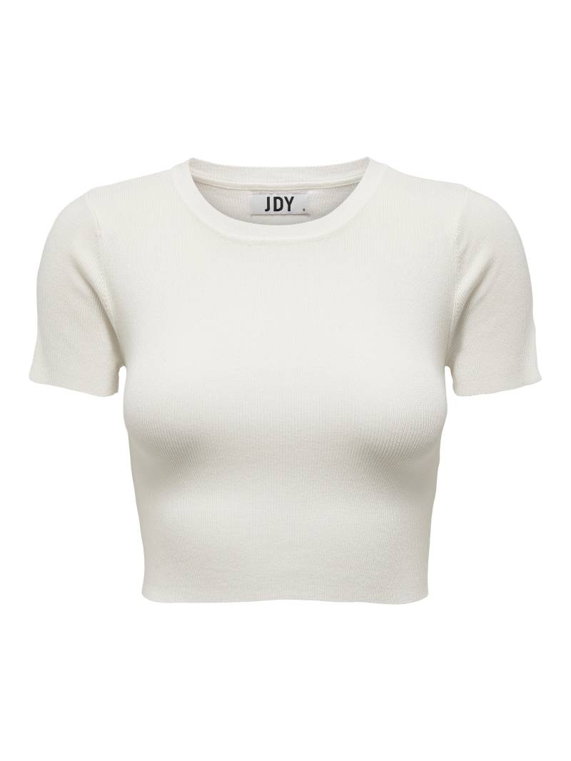 JDY - JDYCIRKELINE S/S CROP TOP KNT NOOS cloud dancer - Gr. - S von JDY