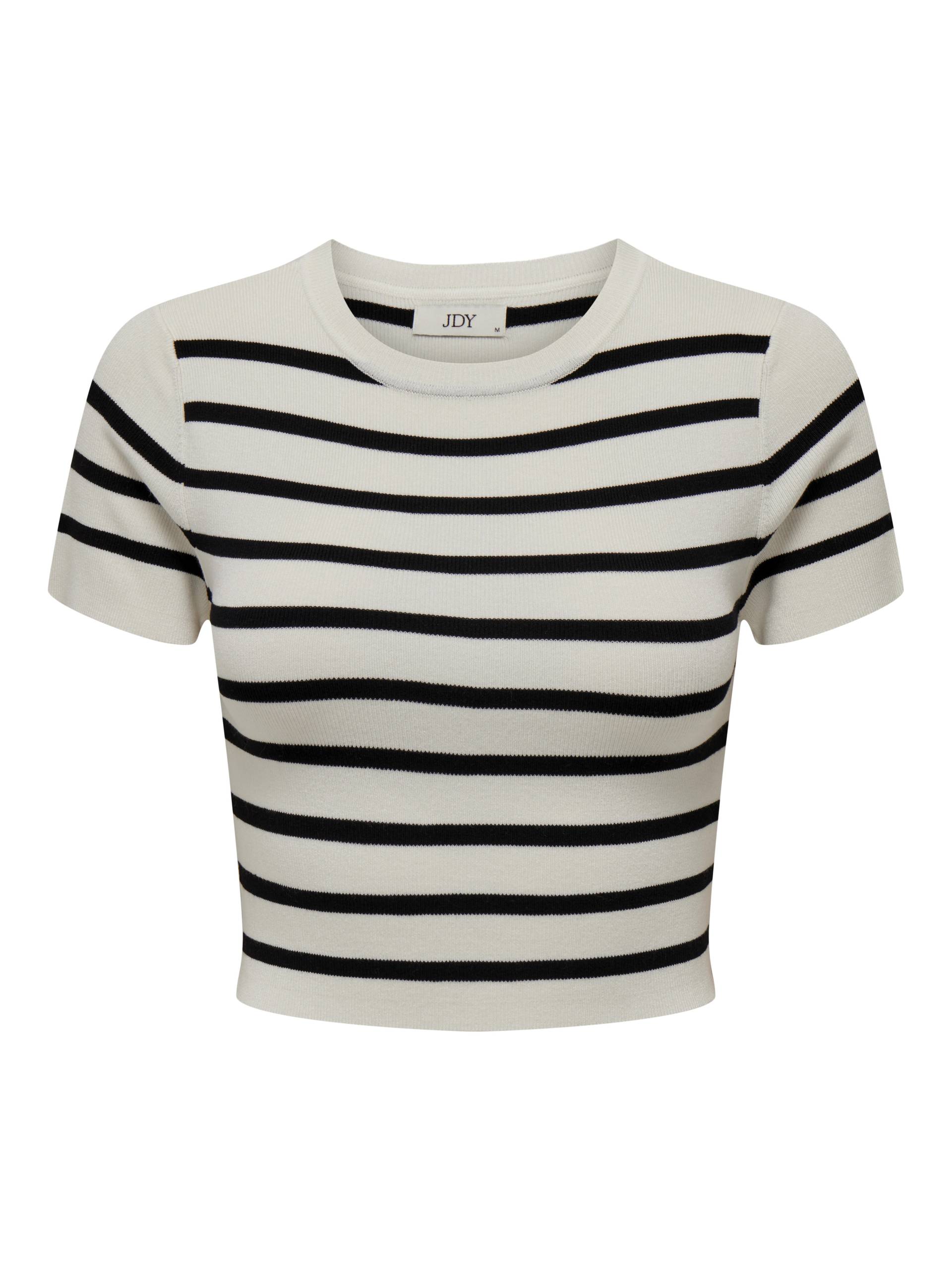 JDY - JDYCIRKELINE S/S CROP TOP KNT NOOS cloud dancer - Gr. - S von JDY