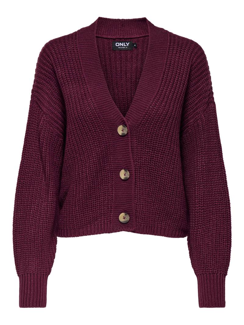ONLY - ONLCAROL NICE L/S CARDIGAN KNT NOOS cabernet - Gr. - L von ONLY
