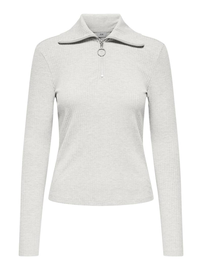 JDY - JDYEFFI L/S HALF ZIP TOP JRS cloud dancer - Gr. - XL von JDY