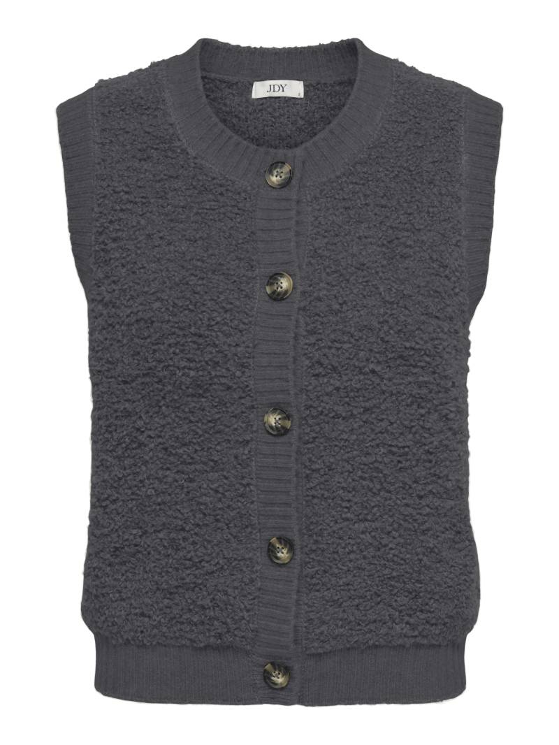 JDY - JDYEIRA LIFE S/L ON BUTTON VEST KNT NOOS asphalt - Gr. - L von JDY