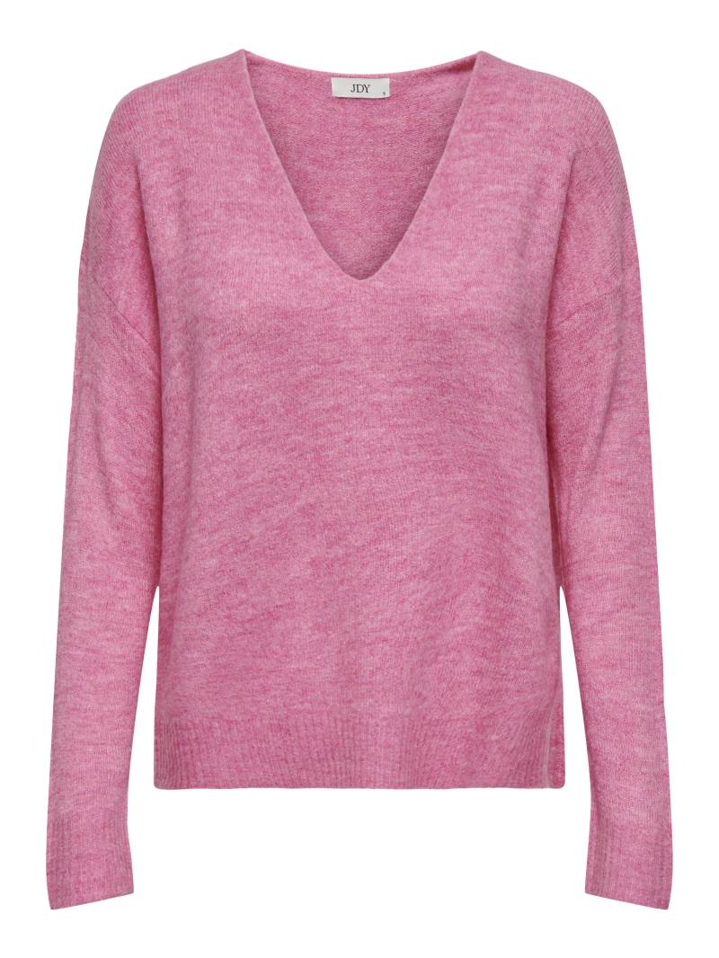JDY - JDYELANORA L/S V-NECK PULLO. KNT NOOS pink cosmos - Gr. - XL von JDY