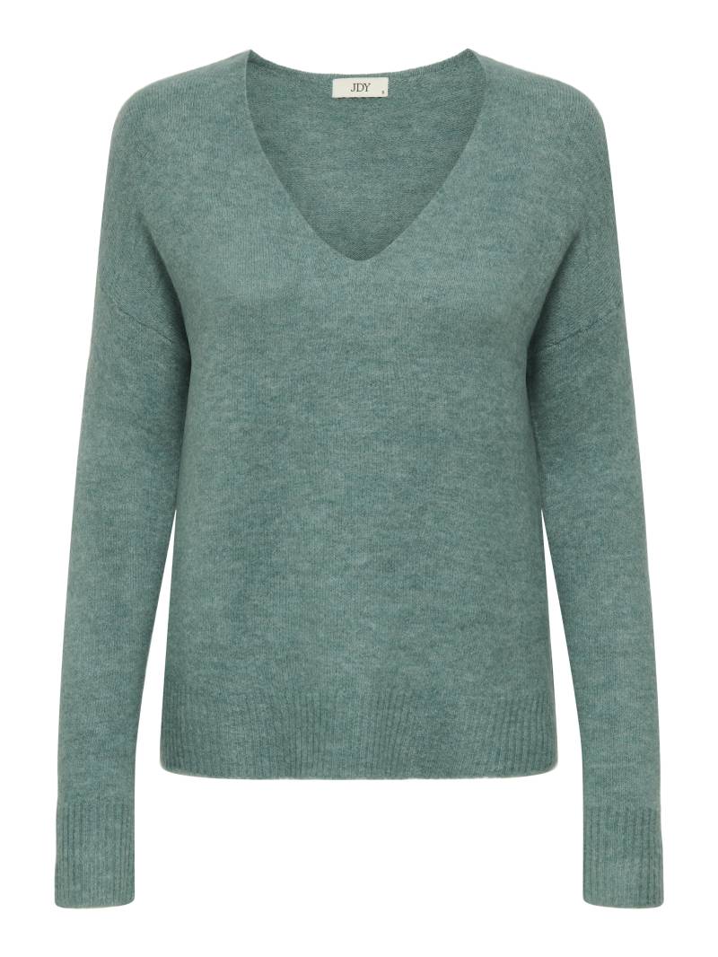 JDY - JDYELANORA L/S V-NECK PULLO. KNT NOOS sea pine - Gr. - L von JDY