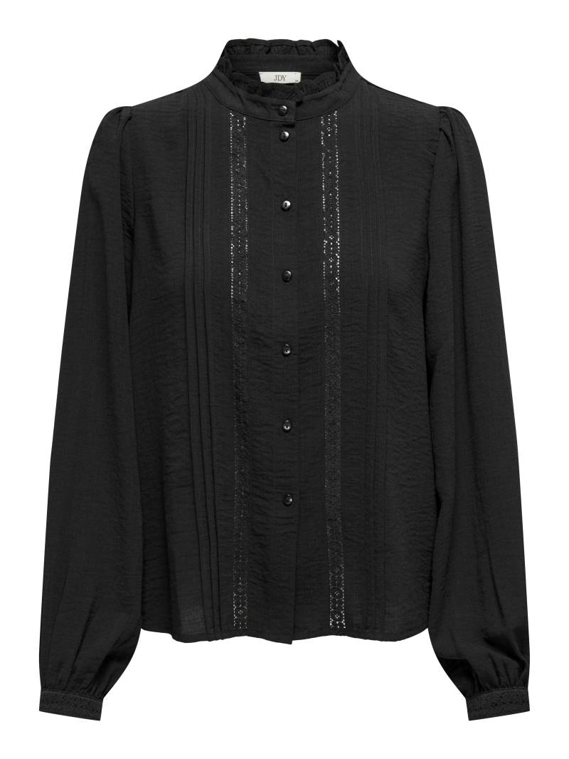 JDY - JDYELLIS LIFE L/S LACE SHIRT WVN NOOS black - Gr. - 42 von JDY