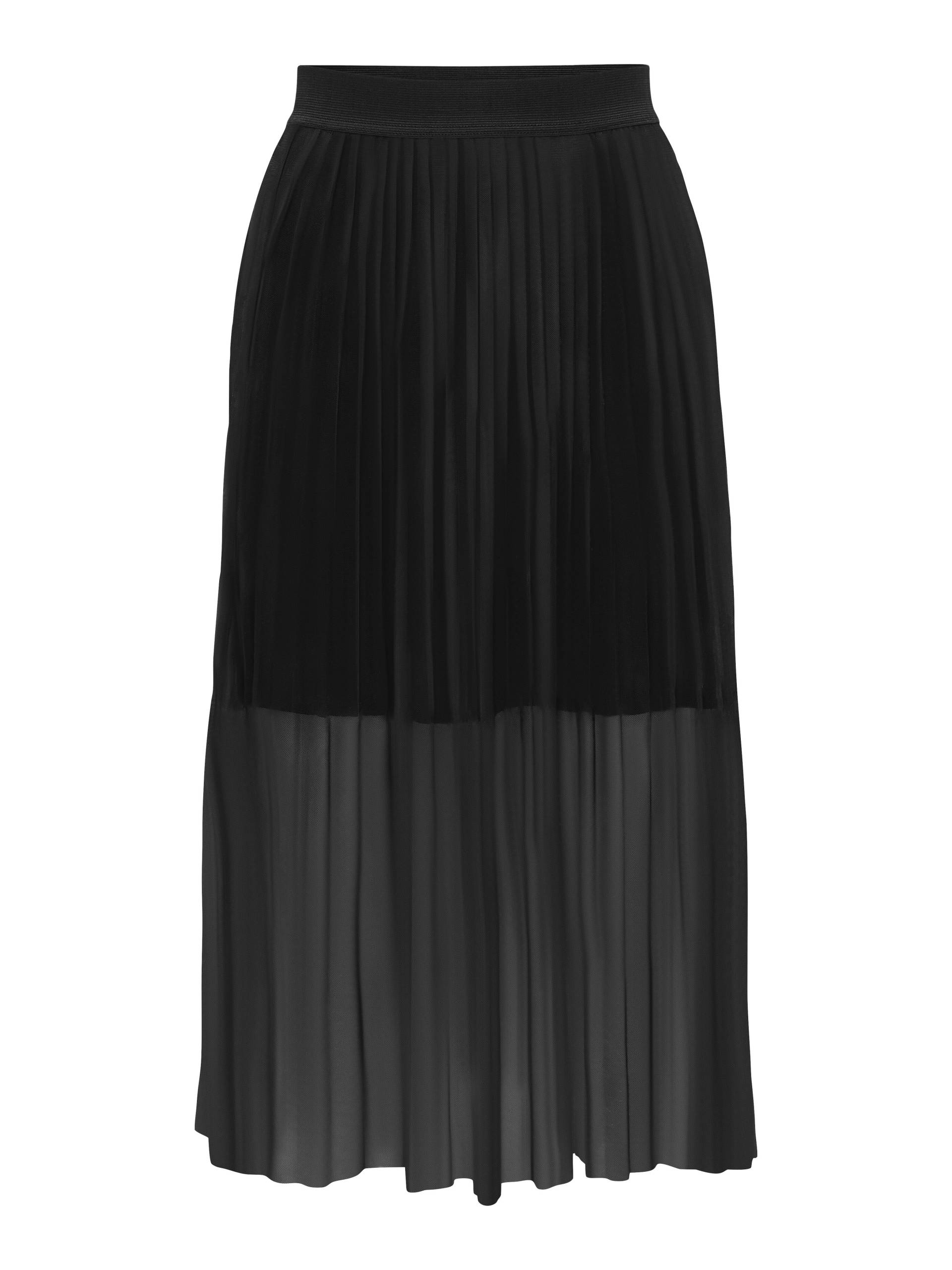 JDY - JDYELSA PLEAT MESH SKIRT JRS NOOS black - Gr. - XS von JDY
