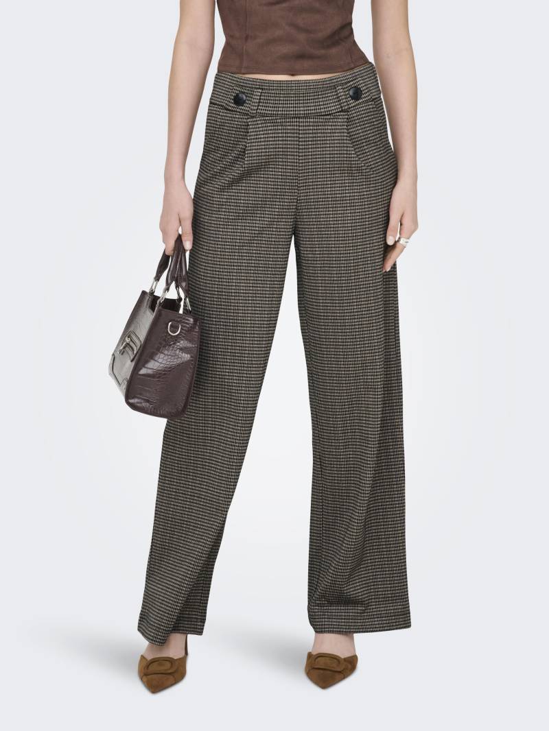 JDY - JDYGEGGO MIA LONG CHECK PANT JRS NOOS cobblestone von JDY