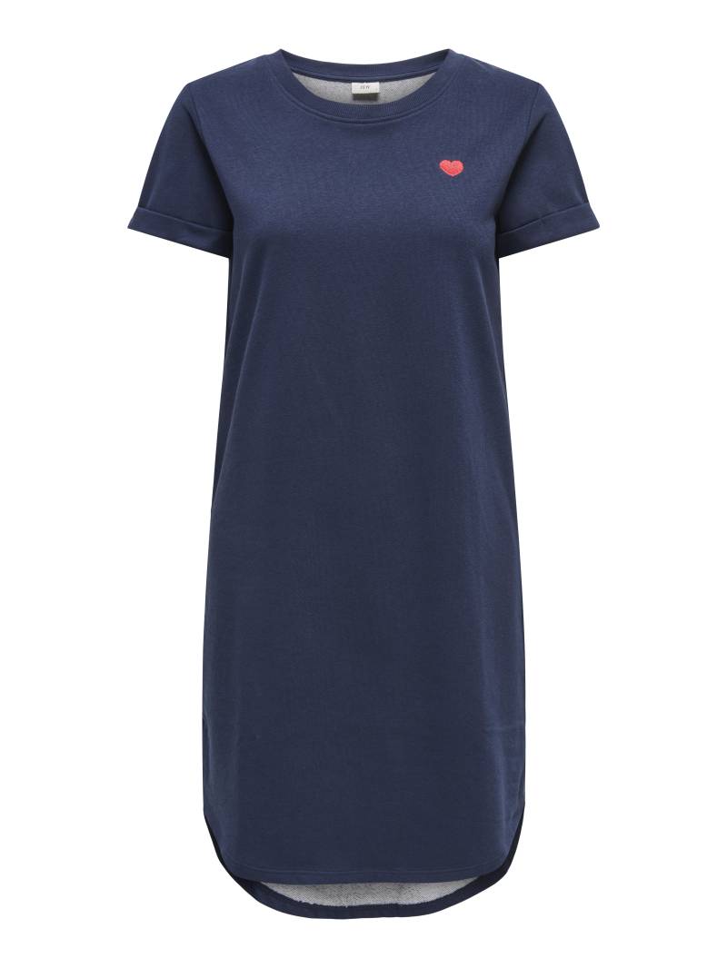 JDY - JDYIVY NEW S/S AOP SWEAT DRESS JRS ATK black iris - Gr. - M von JDY