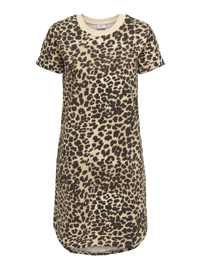 JDY - JDYIVY NEW S/S AOP SWEAT DRESS JRS ATK toasted coconut - Gr. - XS von JDY