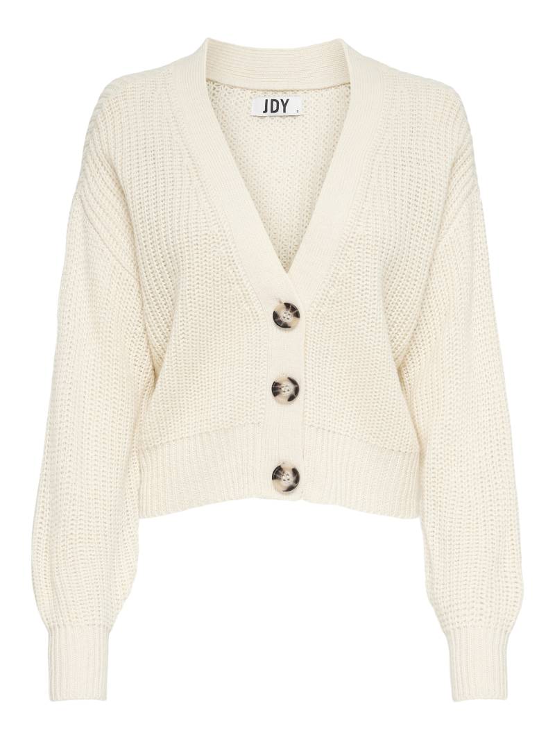 JDY - JDYJUSTY L/S SHORT CARDIGAN KNT NOOS eggnog - Gr. - L von JDY