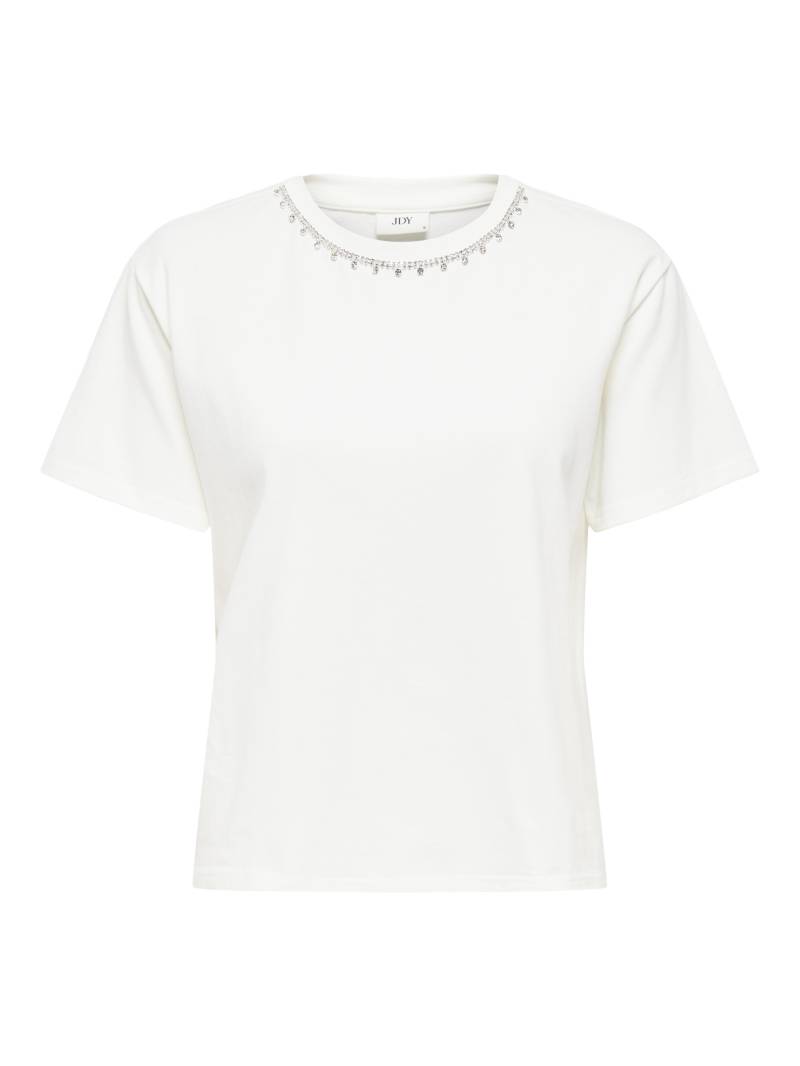 JDY - JDYKIRA S/S STONE TOP JRS cloud dancer - Gr. - M von JDY